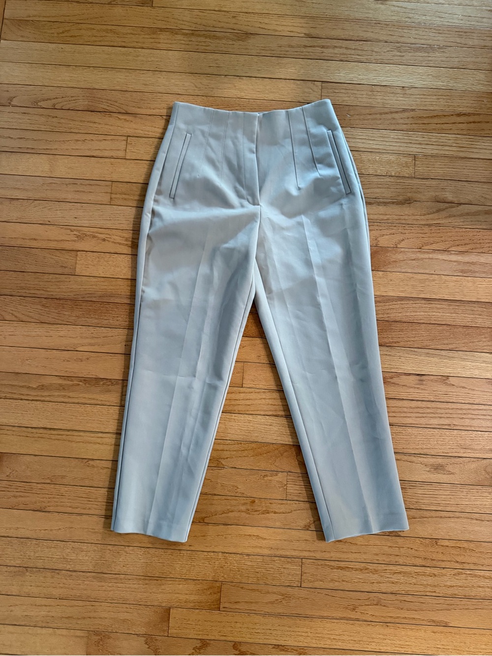 NWT Zara Classic Tan Tailored Trousers Sz L